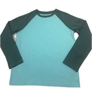 Rumi + Ryder Boys Mint Green Colorblock Long Sleeve T-Shirt Colorful Size 2T NEW